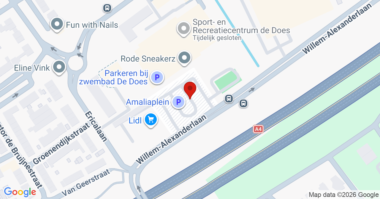 Kaart van het incident in Leiderdorp met de aanrijroutes van de gealarmeerde eenheden
