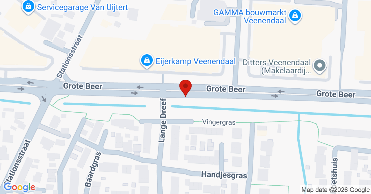 Kaart van het incident in Veenendaal met de aanrijroutes van de gealarmeerde eenheden