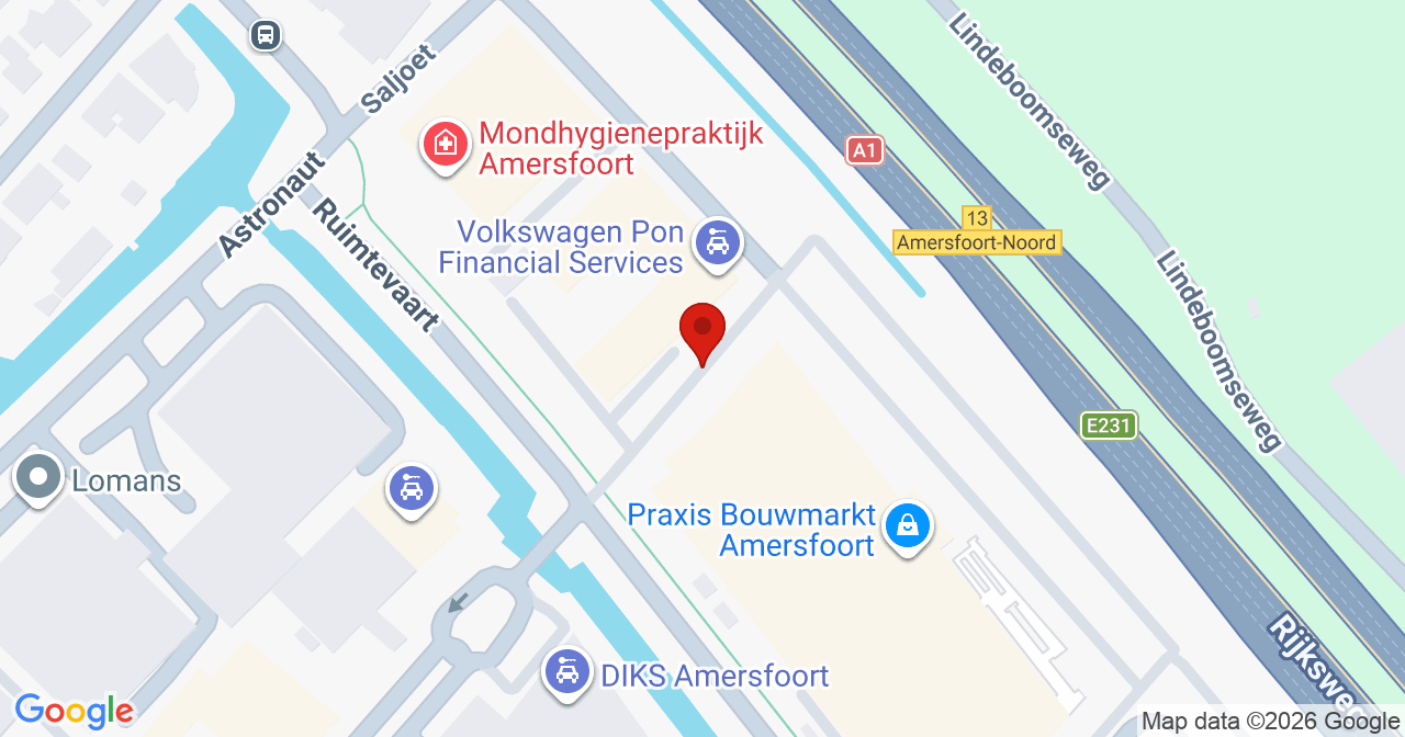 Kaart van het incident in Amersfoort met de aanrijroutes van de gealarmeerde eenheden