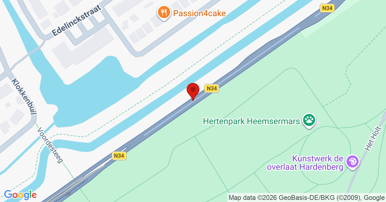 Kaart van het incident in Hardenberg met de aanrijroutes van de gealarmeerde eenheden