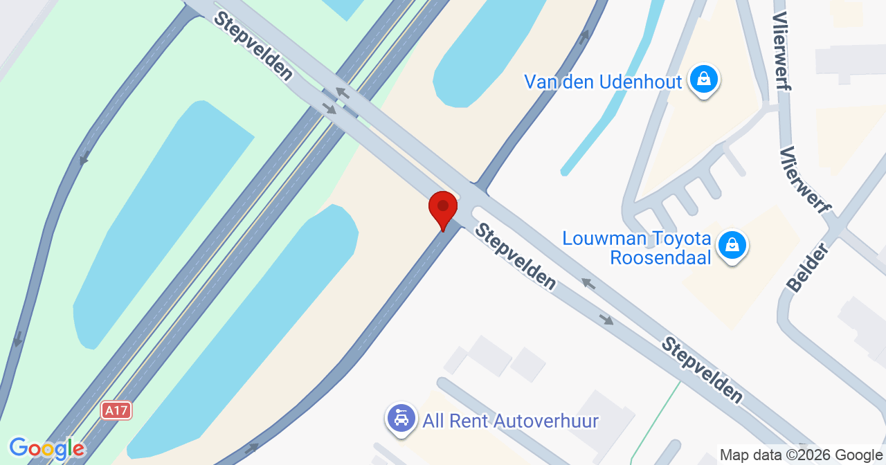 Kaart van het incident in Roosendaal met de aanrijroutes van de gealarmeerde eenheden