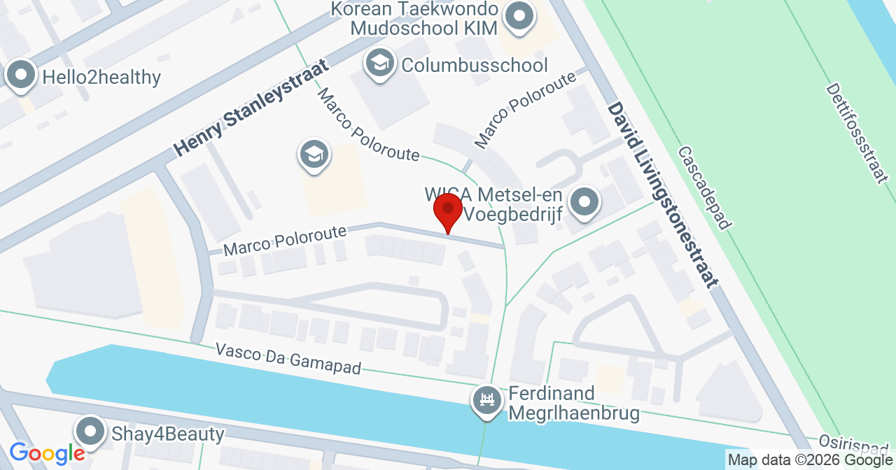 Kaart van het incident in Almere met de aanrijroutes van de gealarmeerde eenheden