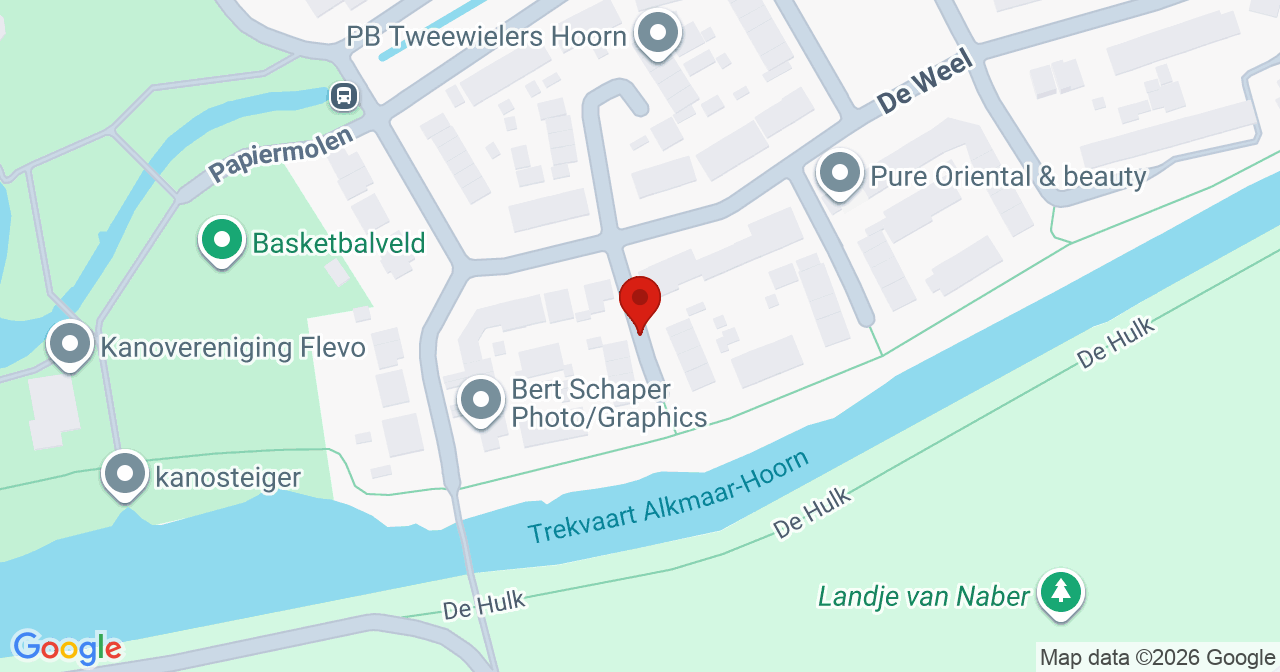 Kaart van het incident in Hoorn NH met de aanrijroutes van de gealarmeerde eenheden