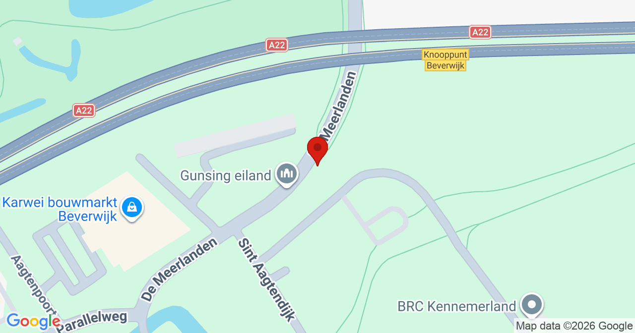 Kaart van het incident in Beverwijk met de aanrijroutes van de gealarmeerde eenheden