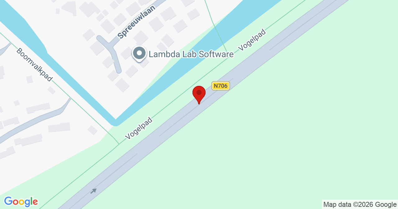 Kaart van het incident in Almere met de aanrijroutes van de gealarmeerde eenheden