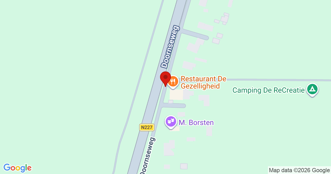 Kaart van het incident in Leusden met de aanrijroutes van de gealarmeerde eenheden