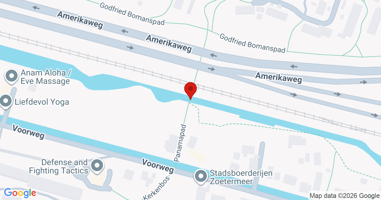 Kaart van het incident in Zoetermeer met de aanrijroutes van de gealarmeerde eenheden
