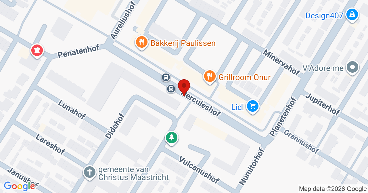 Kaart van het incident in Maastricht met de aanrijroutes van de gealarmeerde eenheden