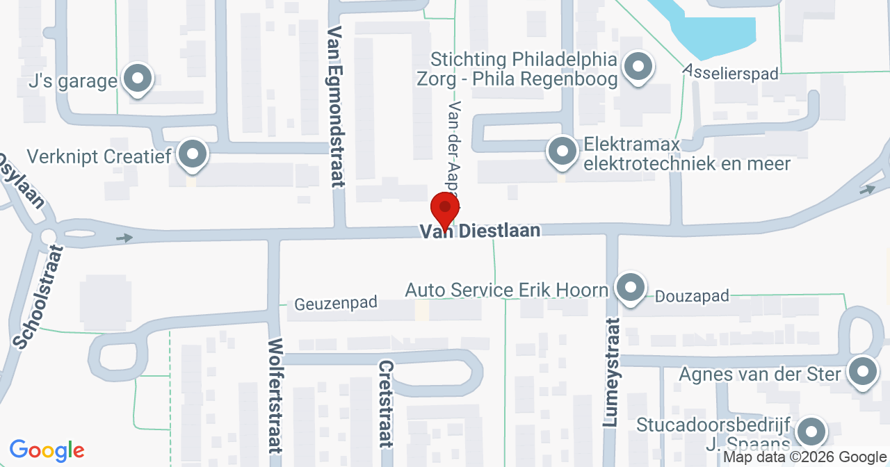 Kaart van het incident in Zoetermeer met de aanrijroutes van de gealarmeerde eenheden