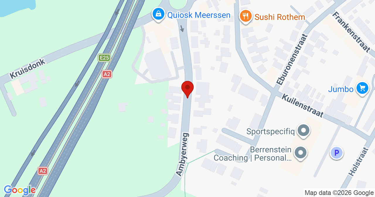 Kaart van het incident in Meerssen met de aanrijroutes van de gealarmeerde eenheden