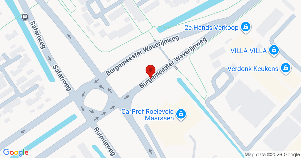 Kaart van het incident in Maarssen met de aanrijroutes van de gealarmeerde eenheden