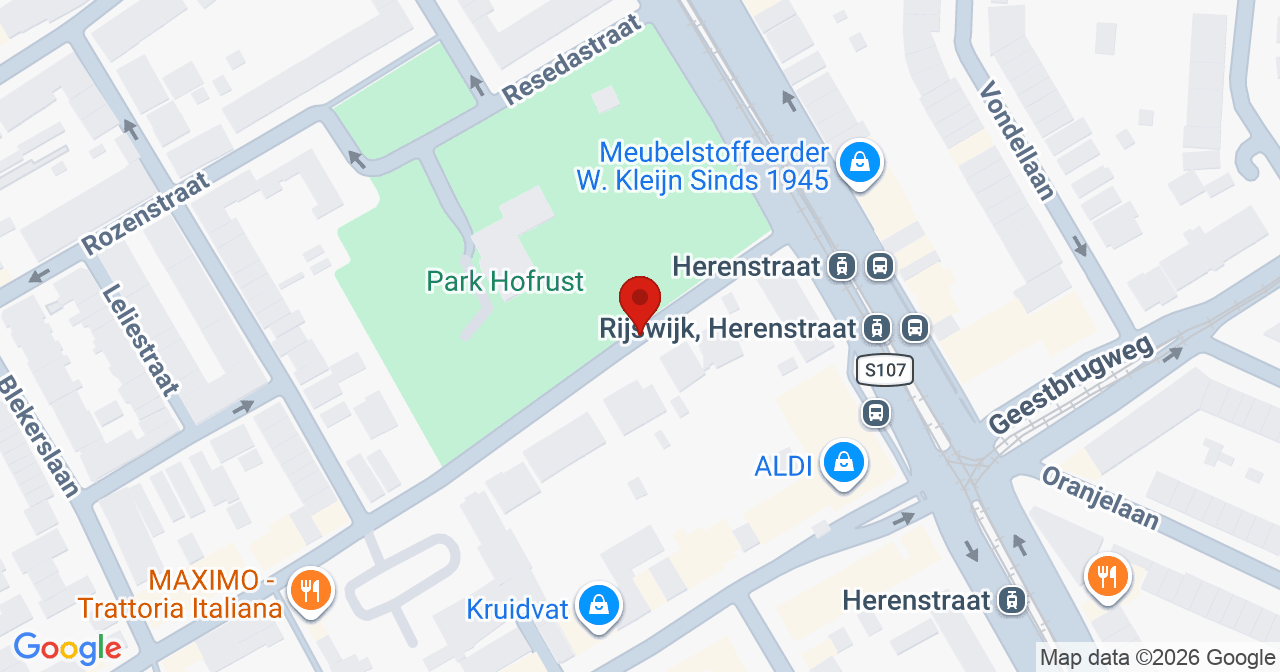 Kaart van het incident in Rijswijk met de aanrijroutes van de gealarmeerde eenheden