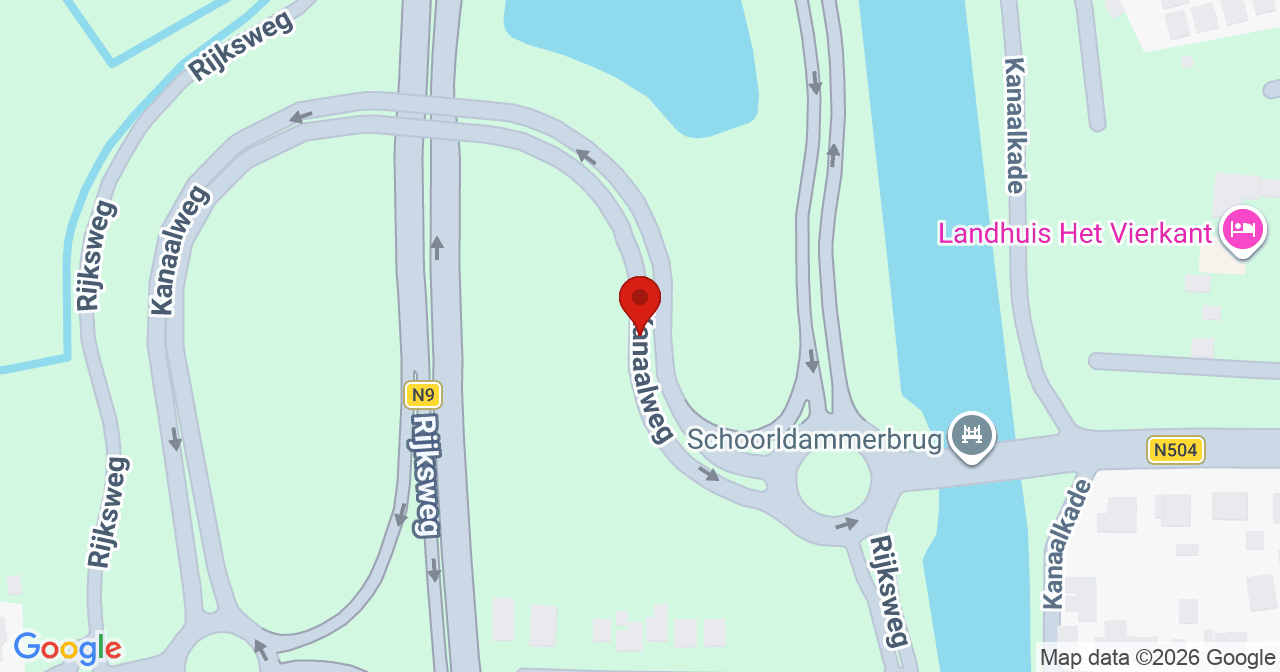 Kaart van het incident in Schoorl met de aanrijroutes van de gealarmeerde eenheden