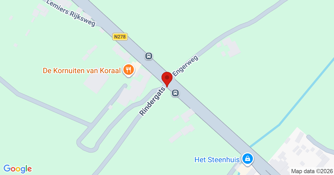 Kaart van het incident in Lemiers met de aanrijroutes van de gealarmeerde eenheden