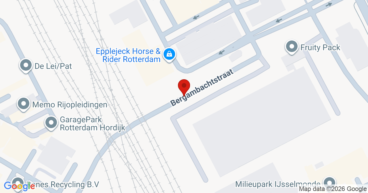Kaart van het incident in Rotterdam met de aanrijroutes van de gealarmeerde eenheden