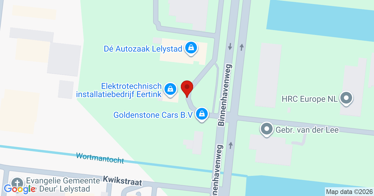 Kaart van het incident in Lelystad met de aanrijroutes van de gealarmeerde eenheden