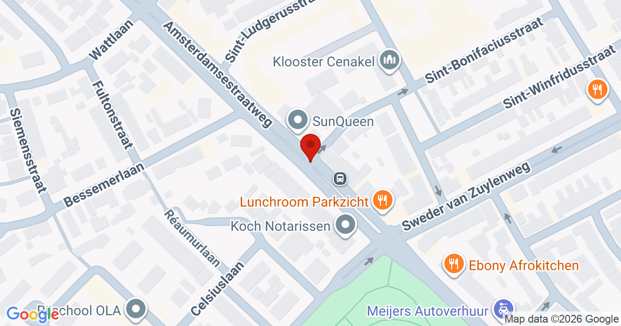 Kaart van het incident in Utrecht met de aanrijroutes van de gealarmeerde eenheden
