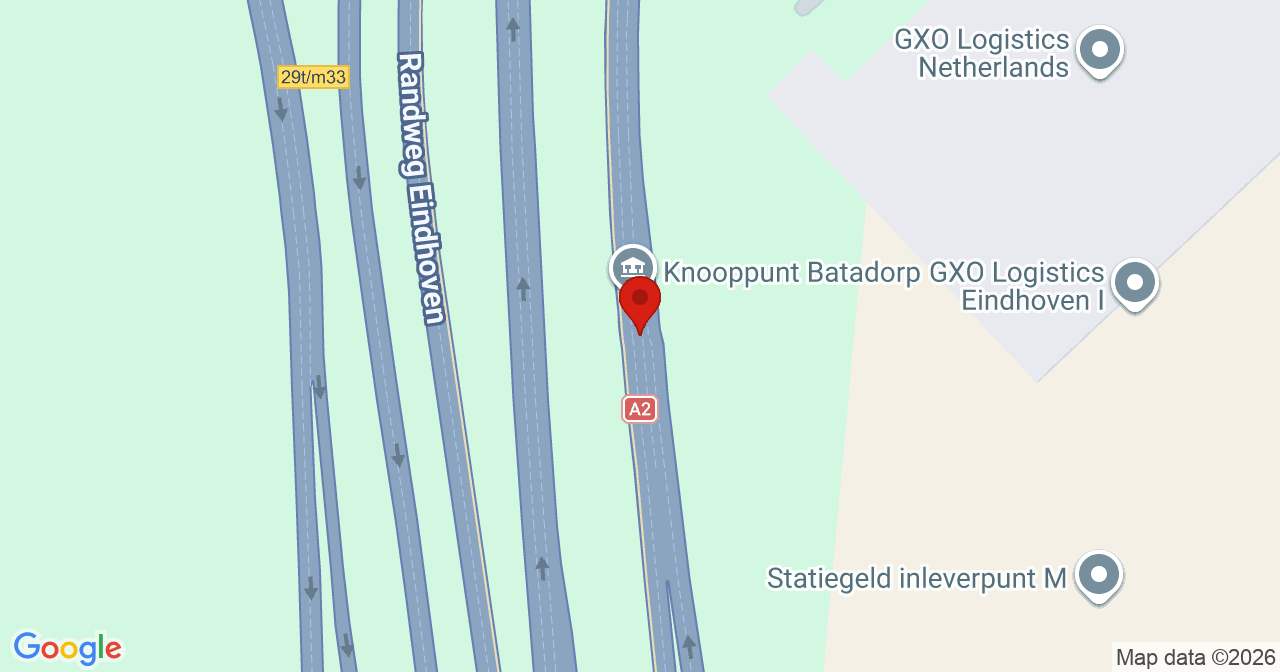 Kaart van het incident in Eindhoven met de aanrijroutes van de gealarmeerde eenheden
