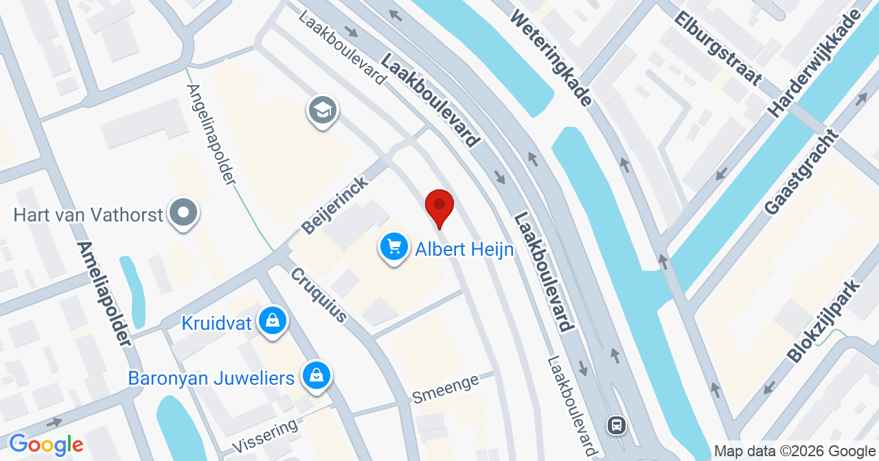 Kaart van het incident in Amersfoort met de aanrijroutes van de gealarmeerde eenheden
