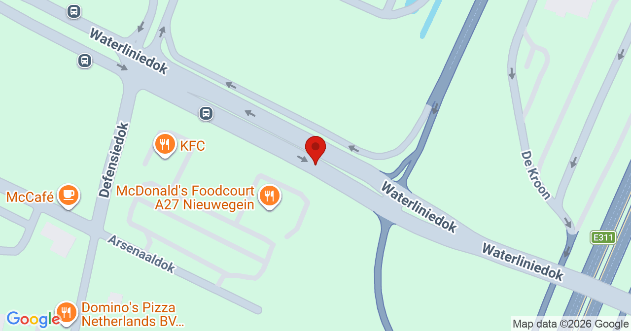 Kaart van het incident in Nieuwegein met de aanrijroutes van de gealarmeerde eenheden
