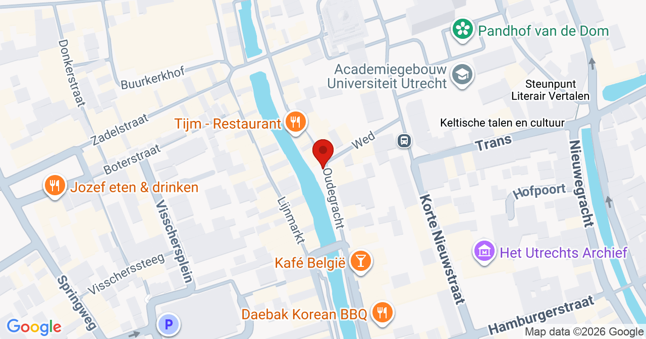 Kaart van het incident in Utrecht met de aanrijroutes van de gealarmeerde eenheden
