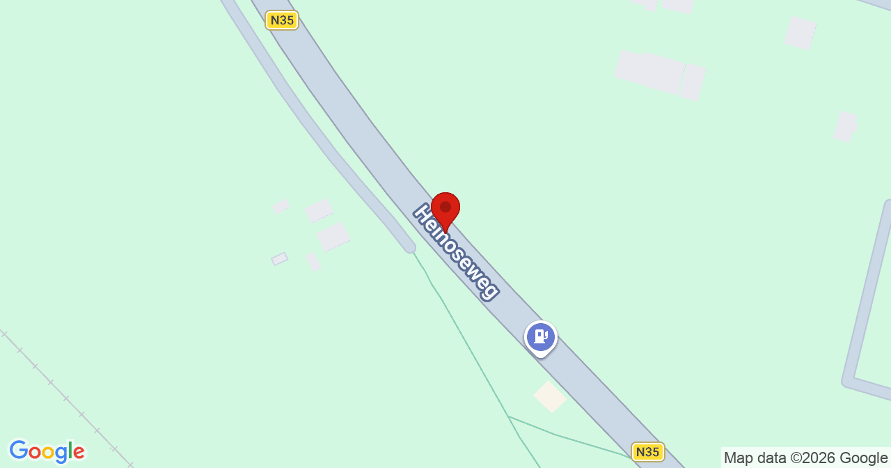 Kaart van het incident in Raalte met de aanrijroutes van de gealarmeerde eenheden