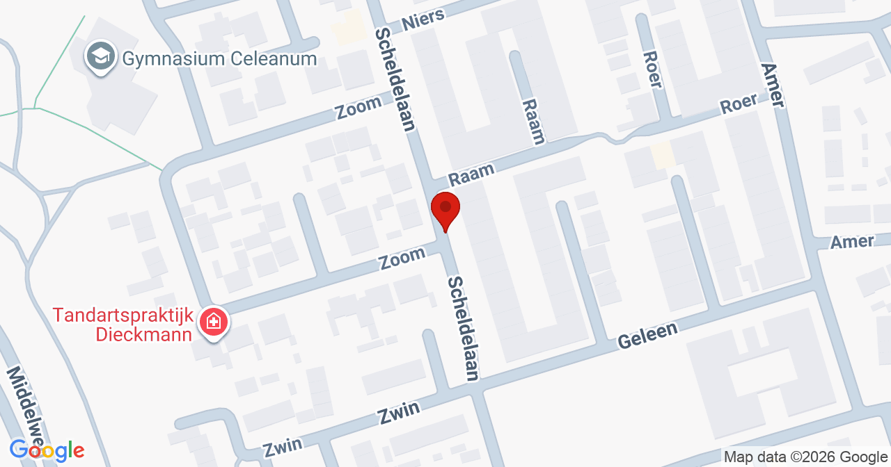 Kaart van het incident in Zwolle met de aanrijroutes van de gealarmeerde eenheden