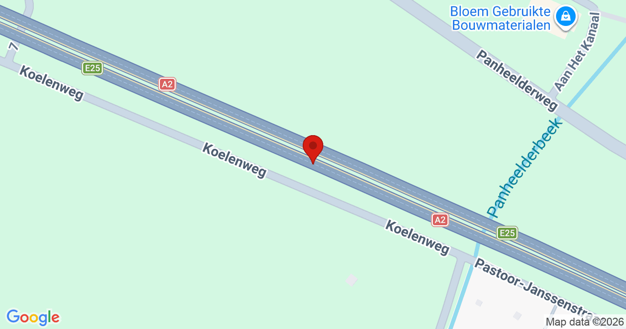 Kaart van het incident in Wessem met de aanrijroutes van de gealarmeerde eenheden