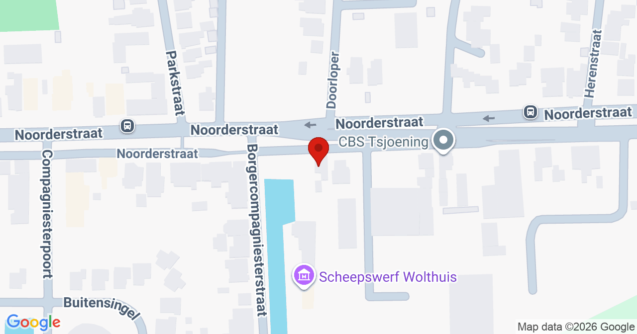 Kaart van het incident in Sappemeer met de aanrijroutes van de gealarmeerde eenheden