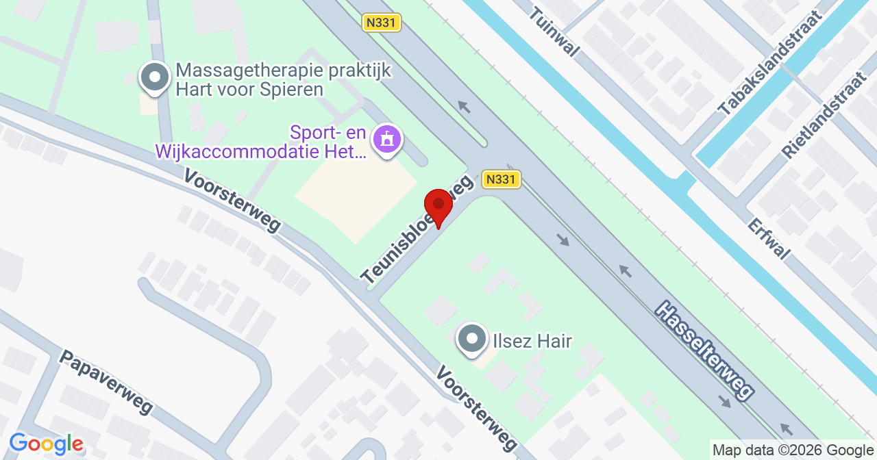 Kaart van het incident in Zwolle met de aanrijroutes van de gealarmeerde eenheden