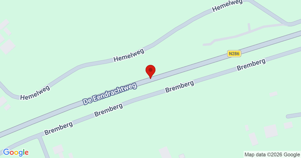 Kaart van het incident in Halsteren met de aanrijroutes van de gealarmeerde eenheden
