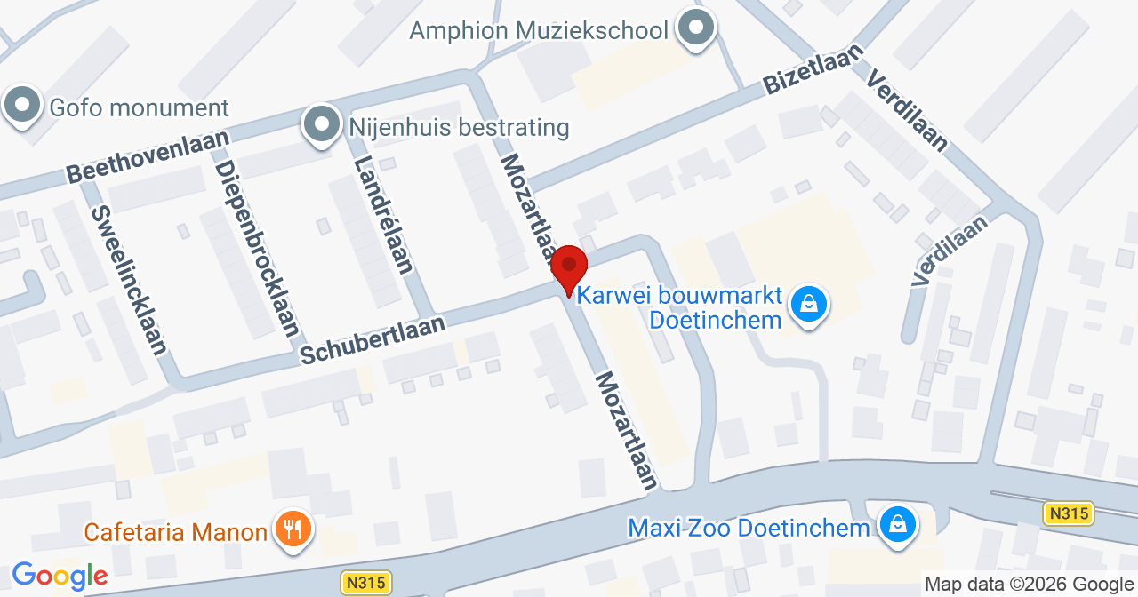 Kaart van het incident in Doetinchem met de aanrijroutes van de gealarmeerde eenheden