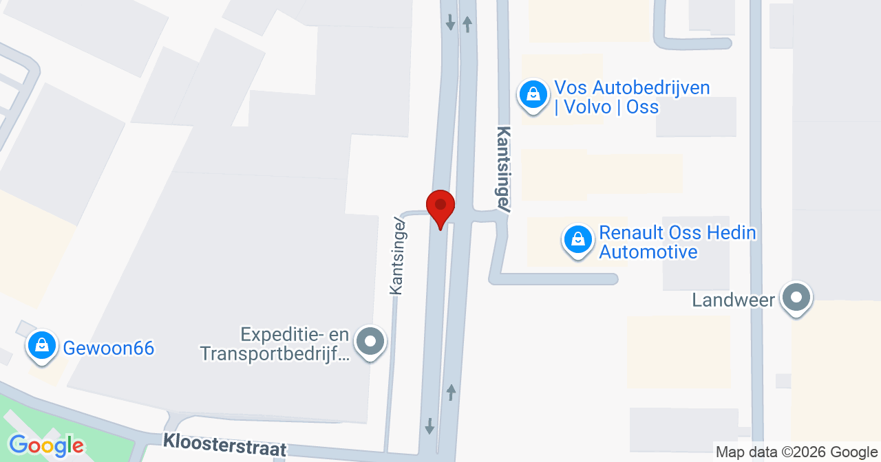 Kaart van het incident in Oss met de aanrijroutes van de gealarmeerde eenheden