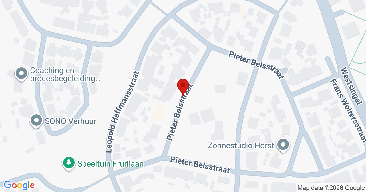 Kaart van het incident in Horst met de aanrijroutes van de gealarmeerde eenheden