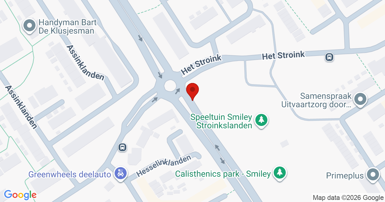 Kaart van het incident in Enschede met de aanrijroutes van de gealarmeerde eenheden