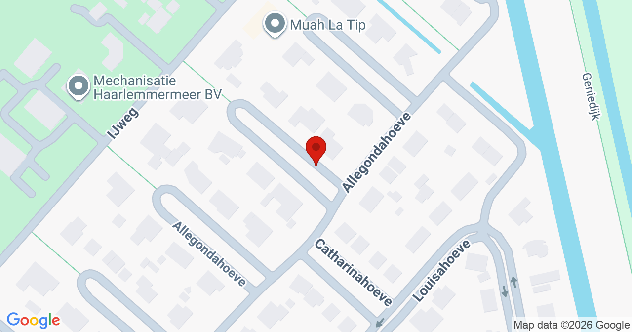 Kaart van het incident in Hoofddorp met de aanrijroutes van de gealarmeerde eenheden