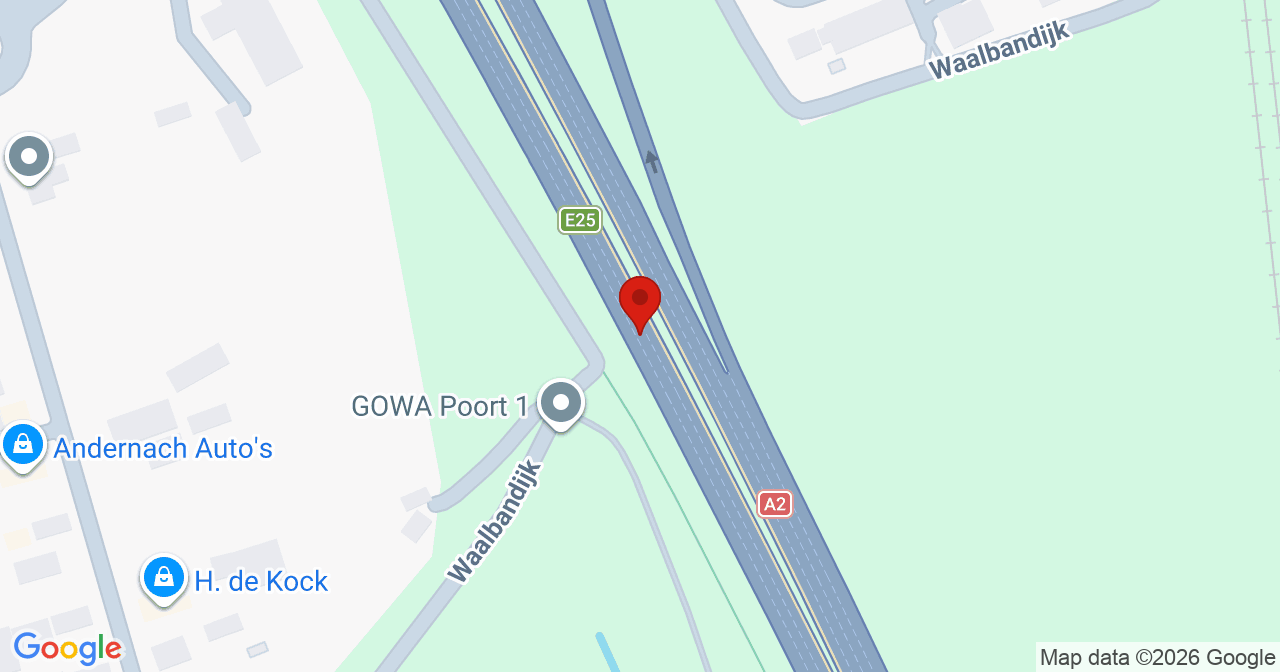 Kaart van het incident in Waardenburg met de aanrijroutes van de gealarmeerde eenheden