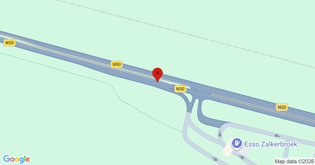 Kaart van het incident in Zalk met de aanrijroutes van de gealarmeerde eenheden
