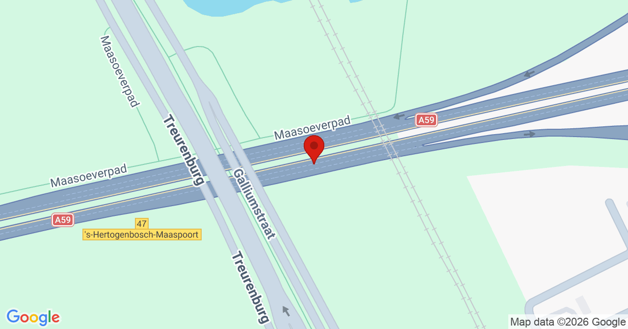 Kaart van het incident in 's-Hertogenbosch met de aanrijroutes van de gealarmeerde eenheden