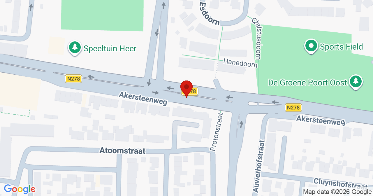 Kaart van het incident in Maastricht met de aanrijroutes van de gealarmeerde eenheden