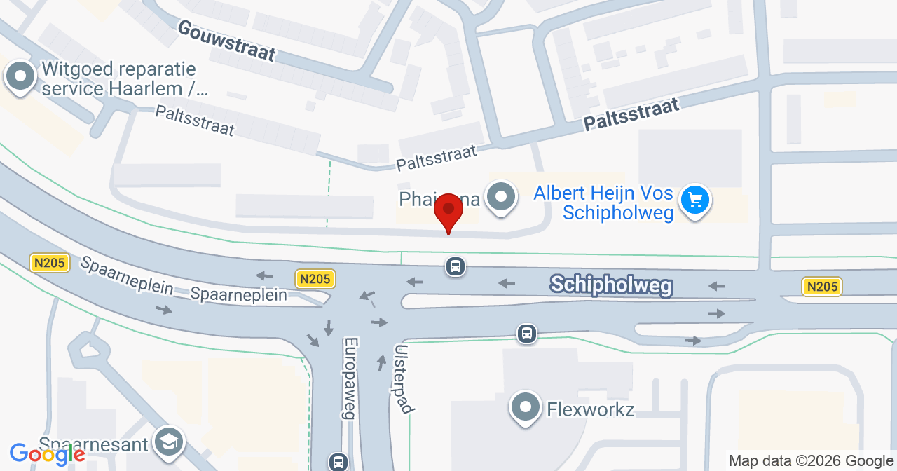 Kaart van het incident in Haarlem met de aanrijroutes van de gealarmeerde eenheden