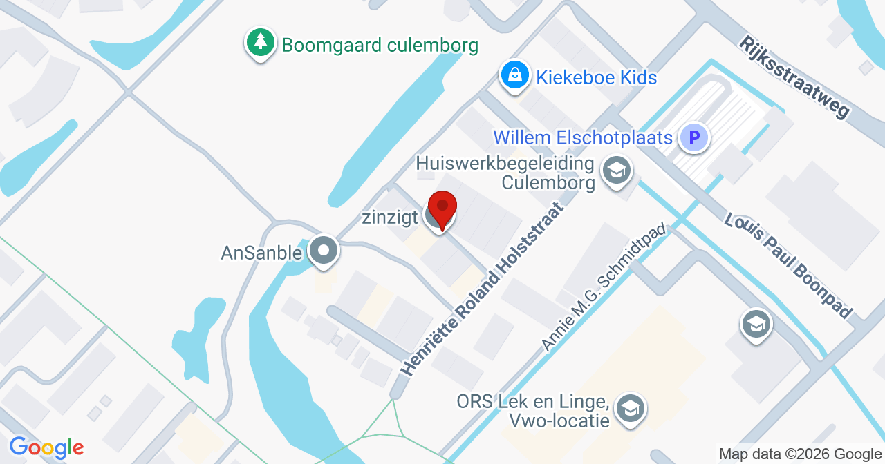 Kaart van het incident in Culemborg met de aanrijroutes van de gealarmeerde eenheden