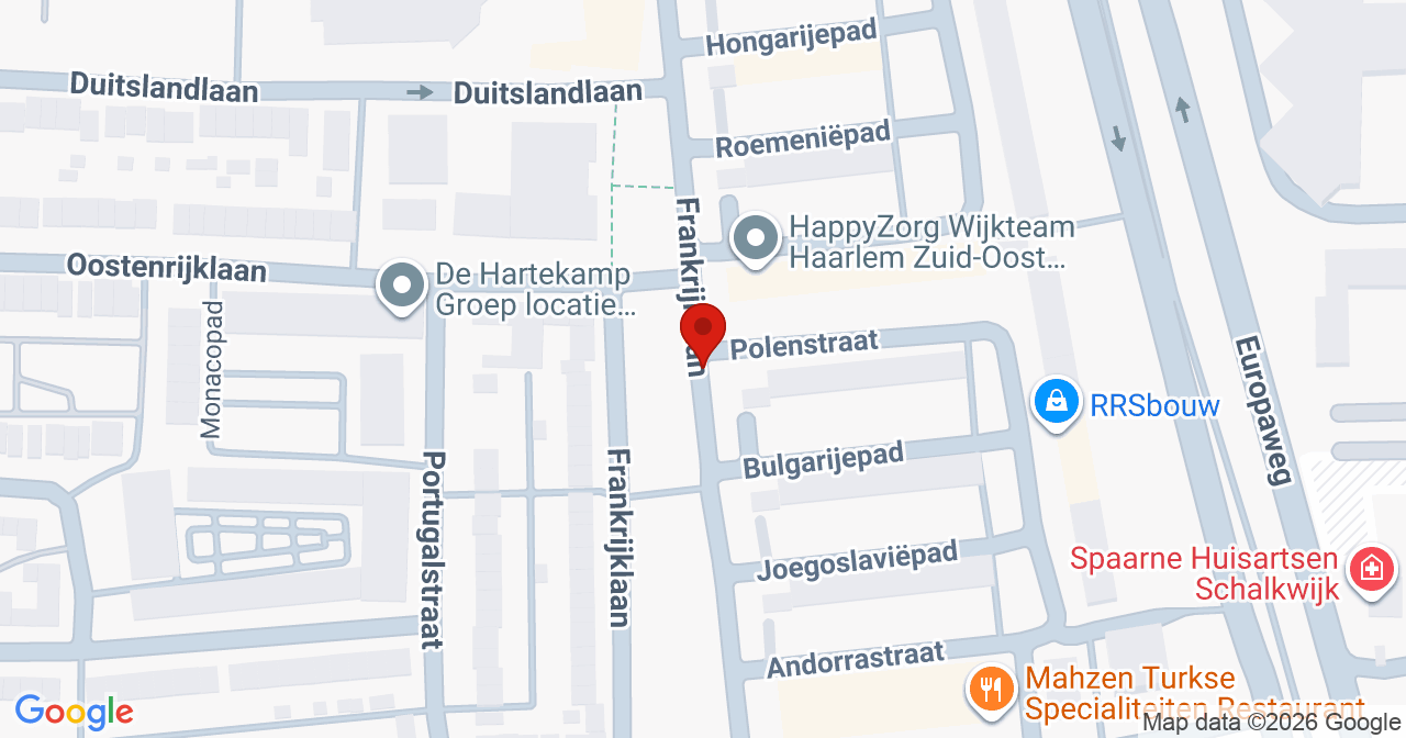 Kaart van het incident in Haarlem met de aanrijroutes van de gealarmeerde eenheden