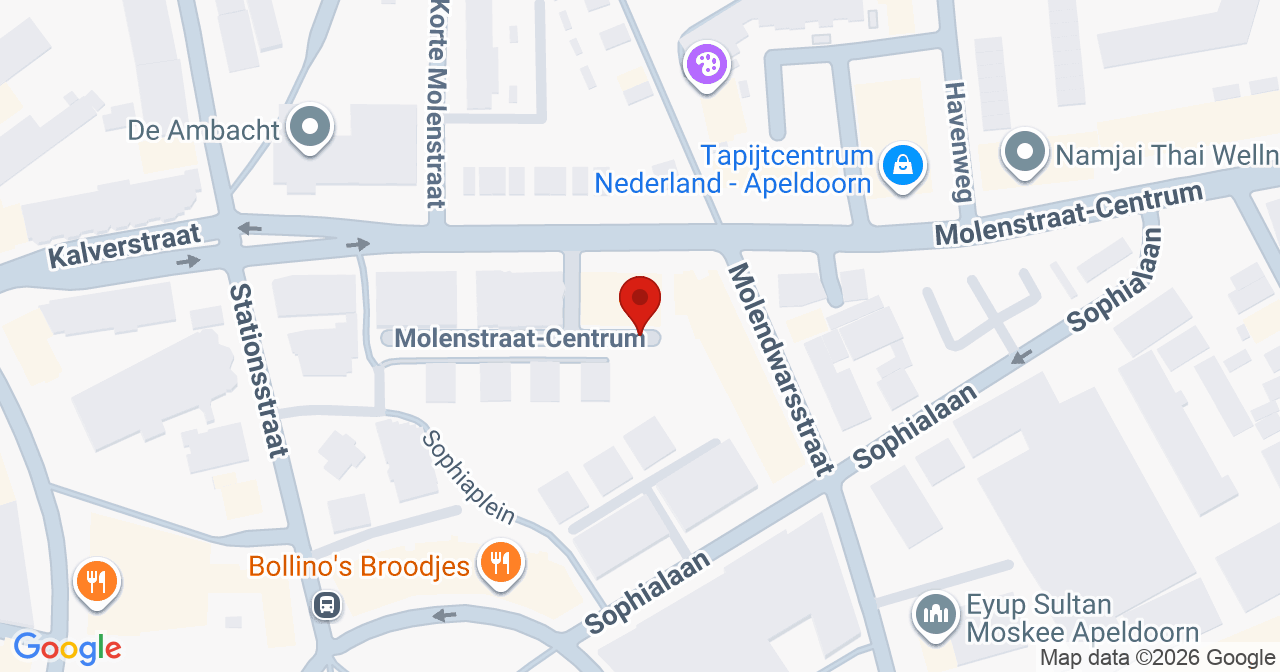 Kaart van het incident in Apeldoorn met de aanrijroutes van de gealarmeerde eenheden