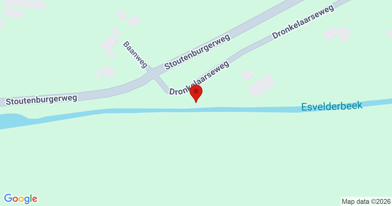 Kaart van het incident in Terschuur met de aanrijroutes van de gealarmeerde eenheden