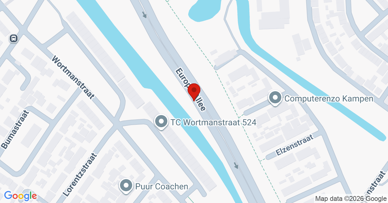 Kaart van het incident in Kampen met de aanrijroutes van de gealarmeerde eenheden