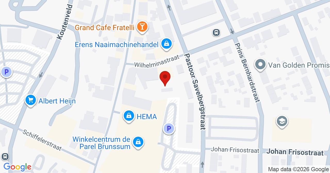 Kaart van het incident in Brunssum met de aanrijroutes van de gealarmeerde eenheden