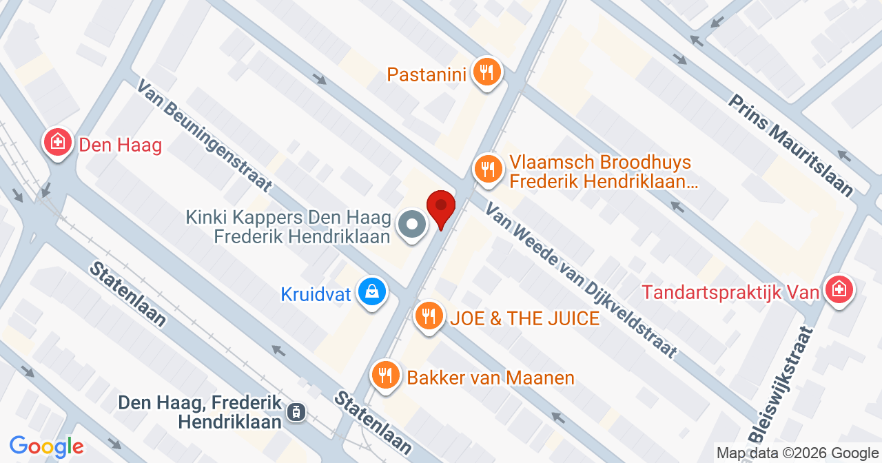 Kaart van het incident in 's-Gravenhage met de aanrijroutes van de gealarmeerde eenheden