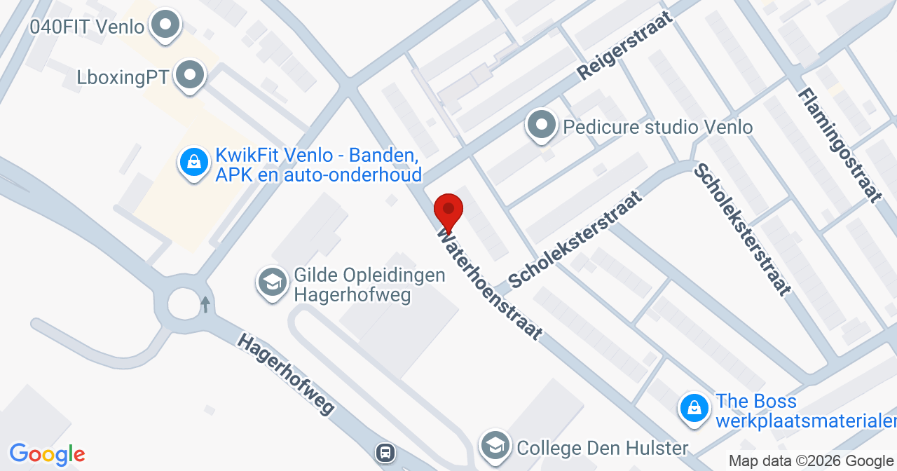 Kaart van het incident in Venlo met de aanrijroutes van de gealarmeerde eenheden