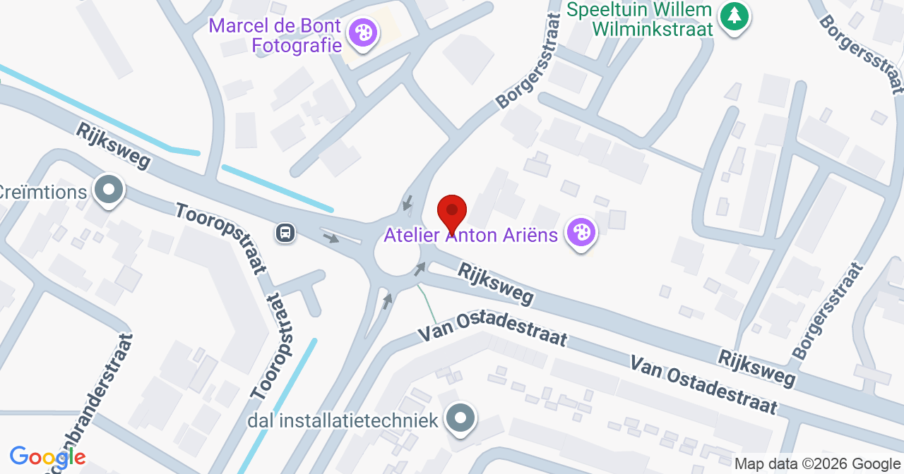 Kaart van het incident in Duiven met de aanrijroutes van de gealarmeerde eenheden